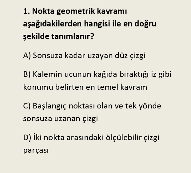 Soru 1